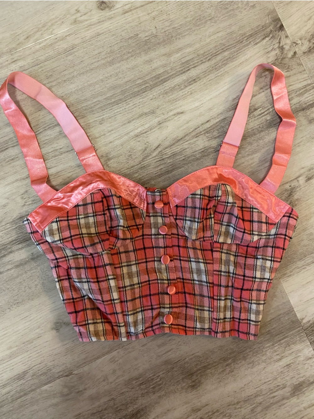Dolls Kill Sugar Thrillz Plaid Bustier - NWOT